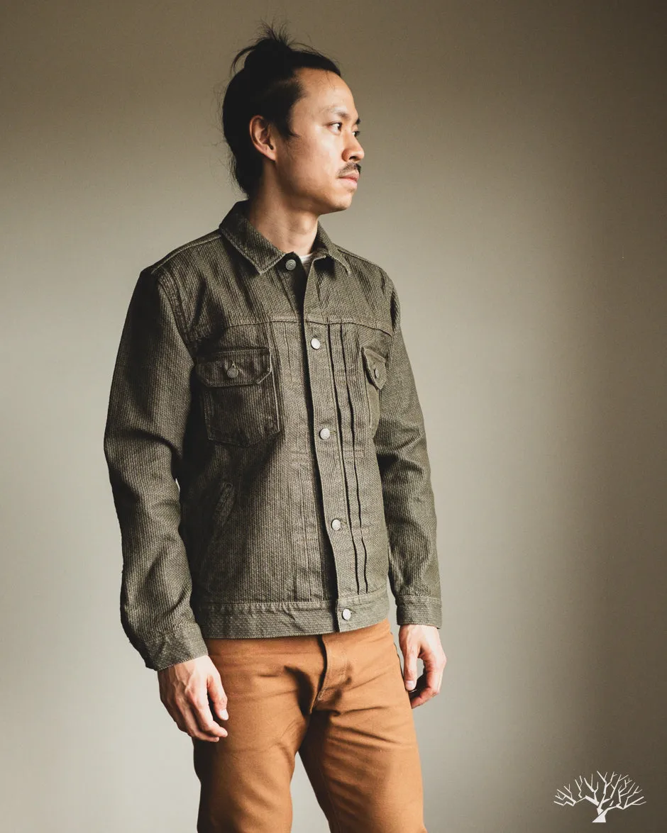 Sashiko Type 2 Jacket - Olive x Olive