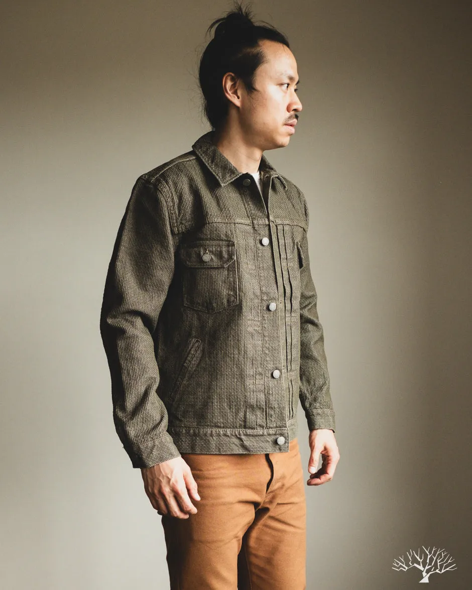 Sashiko Type 2 Jacket - Olive x Olive