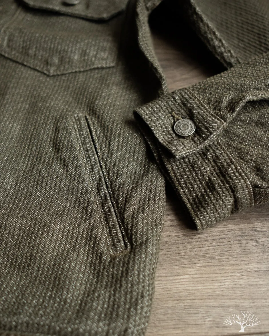 Sashiko Type 2 Jacket - Olive x Olive