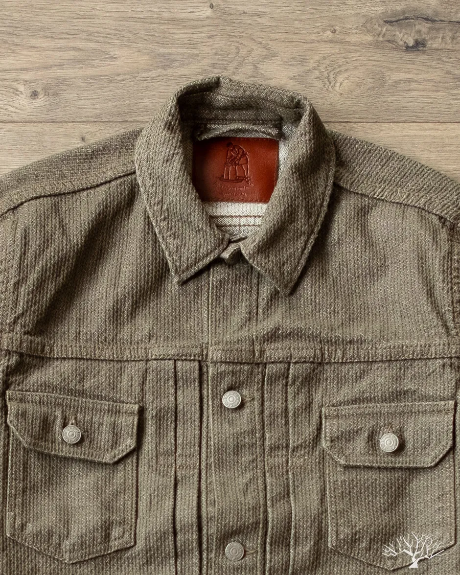 Sashiko Type 2 Jacket - Olive x Olive