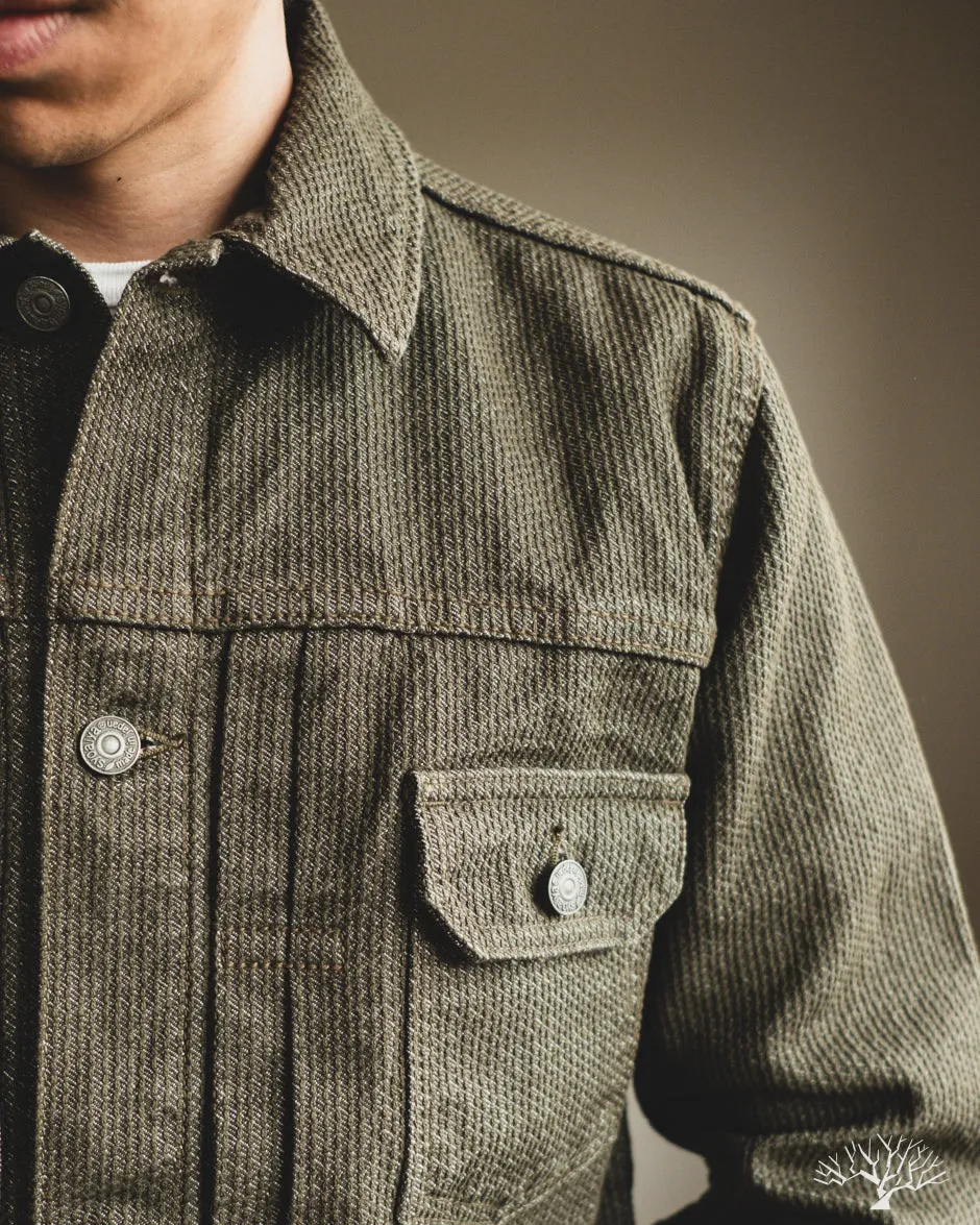 Sashiko Type 2 Jacket - Olive x Olive