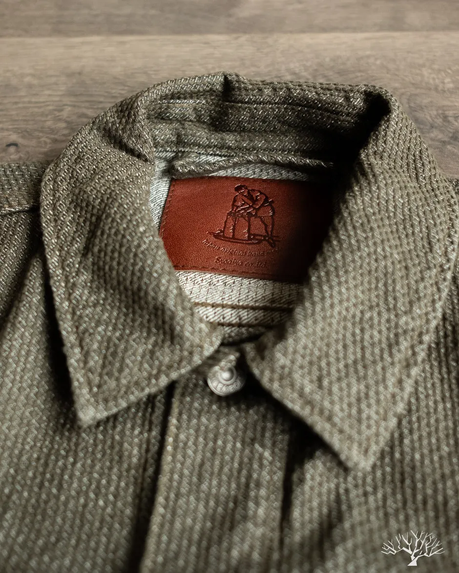 Sashiko Type 2 Jacket - Olive x Olive