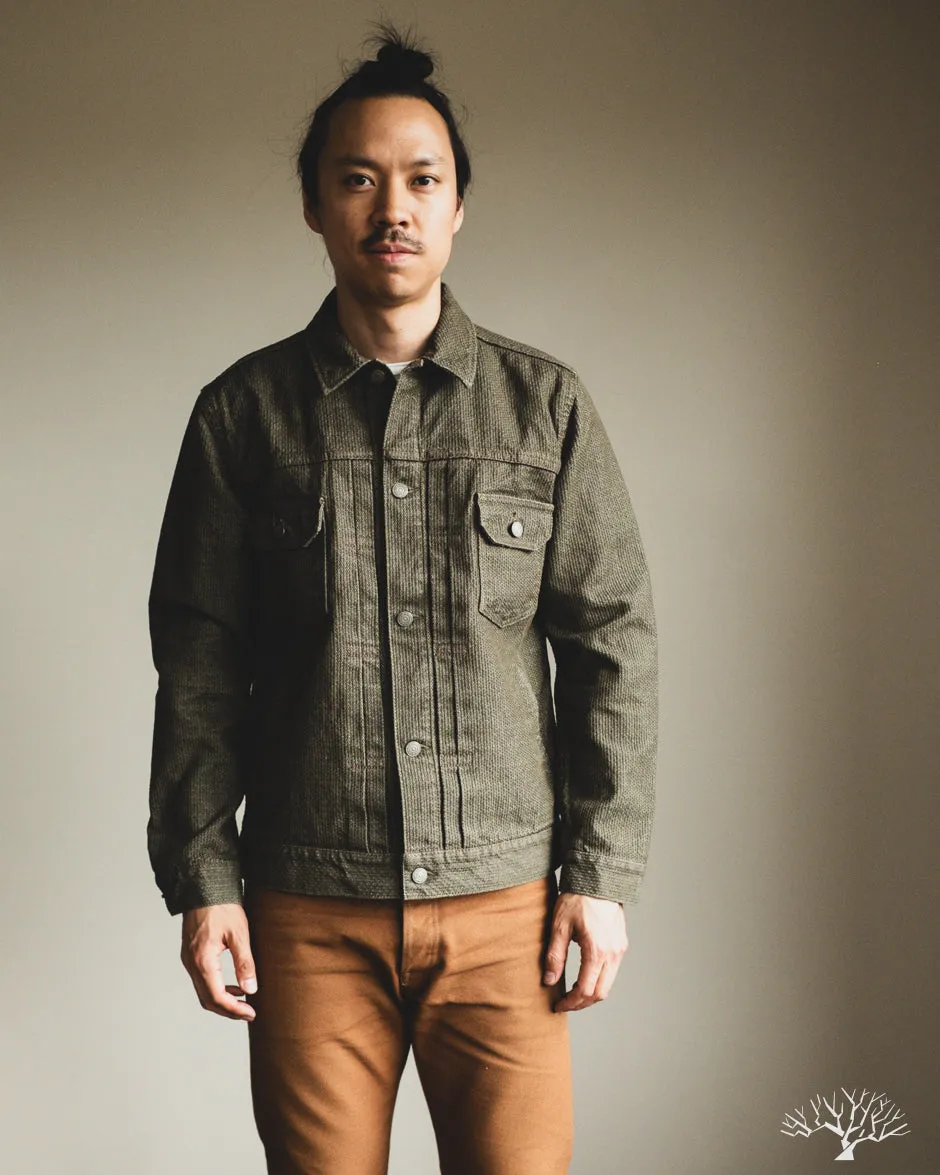 Sashiko Type 2 Jacket - Olive x Olive