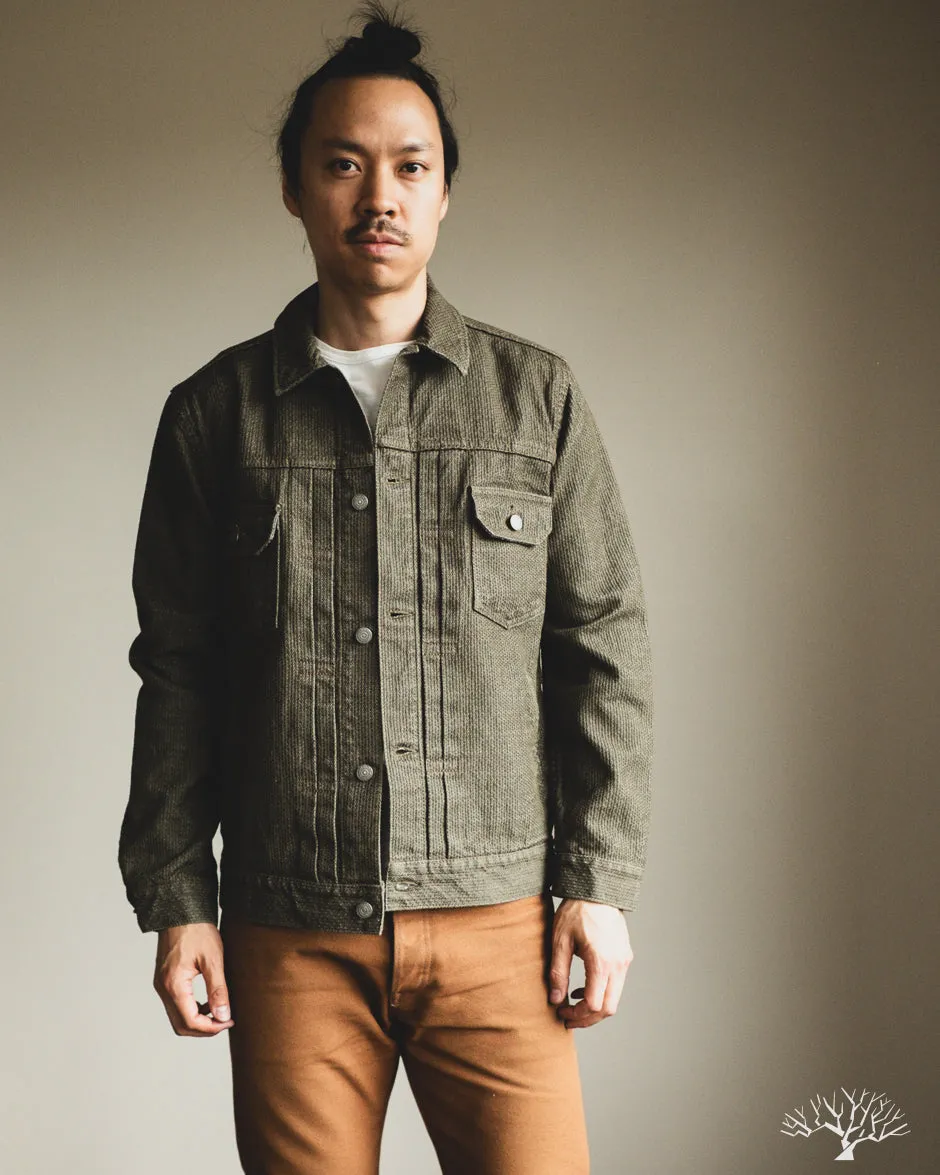 Sashiko Type 2 Jacket - Olive x Olive