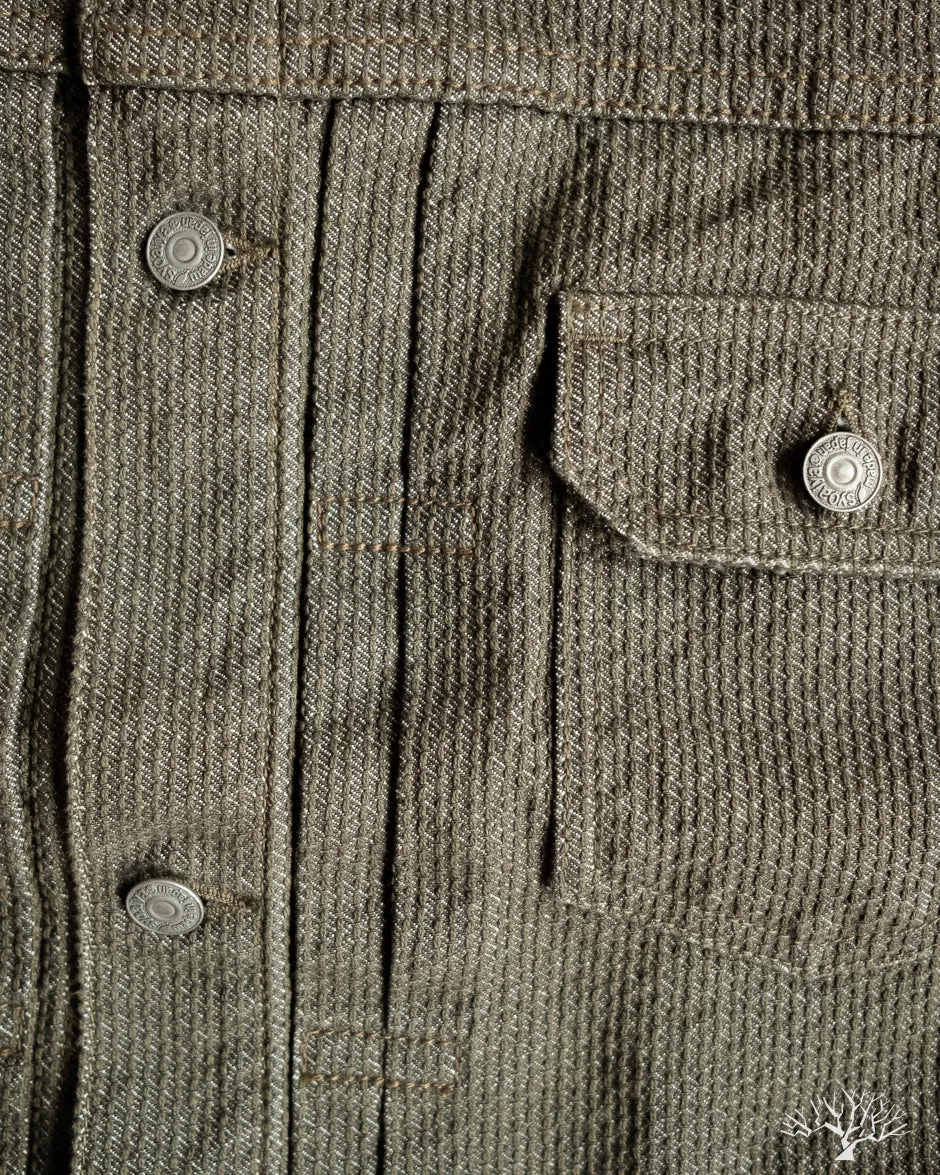 Sashiko Type 2 Jacket - Olive x Olive