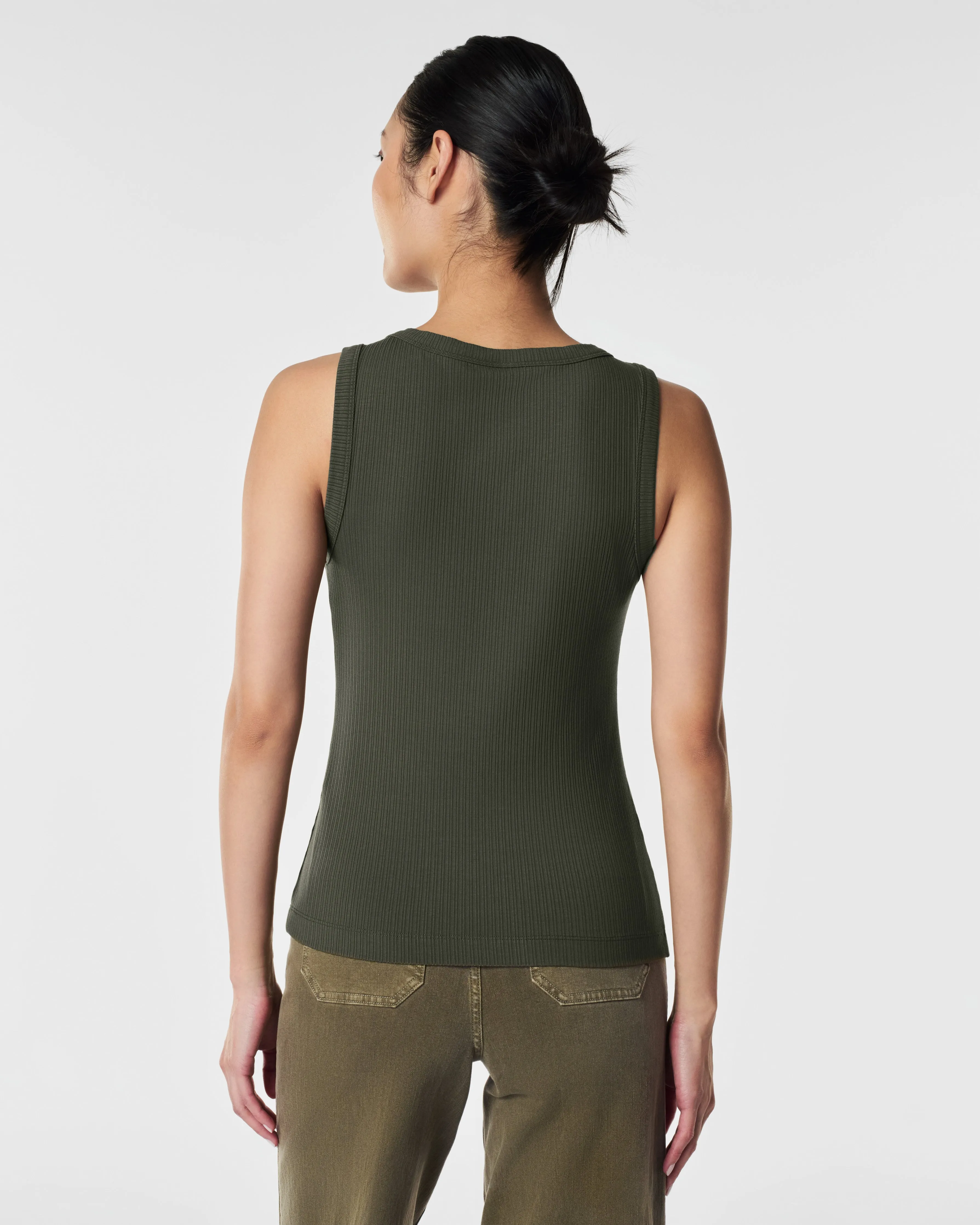 SPANX® Stretch Rib Scoop Neck Tank