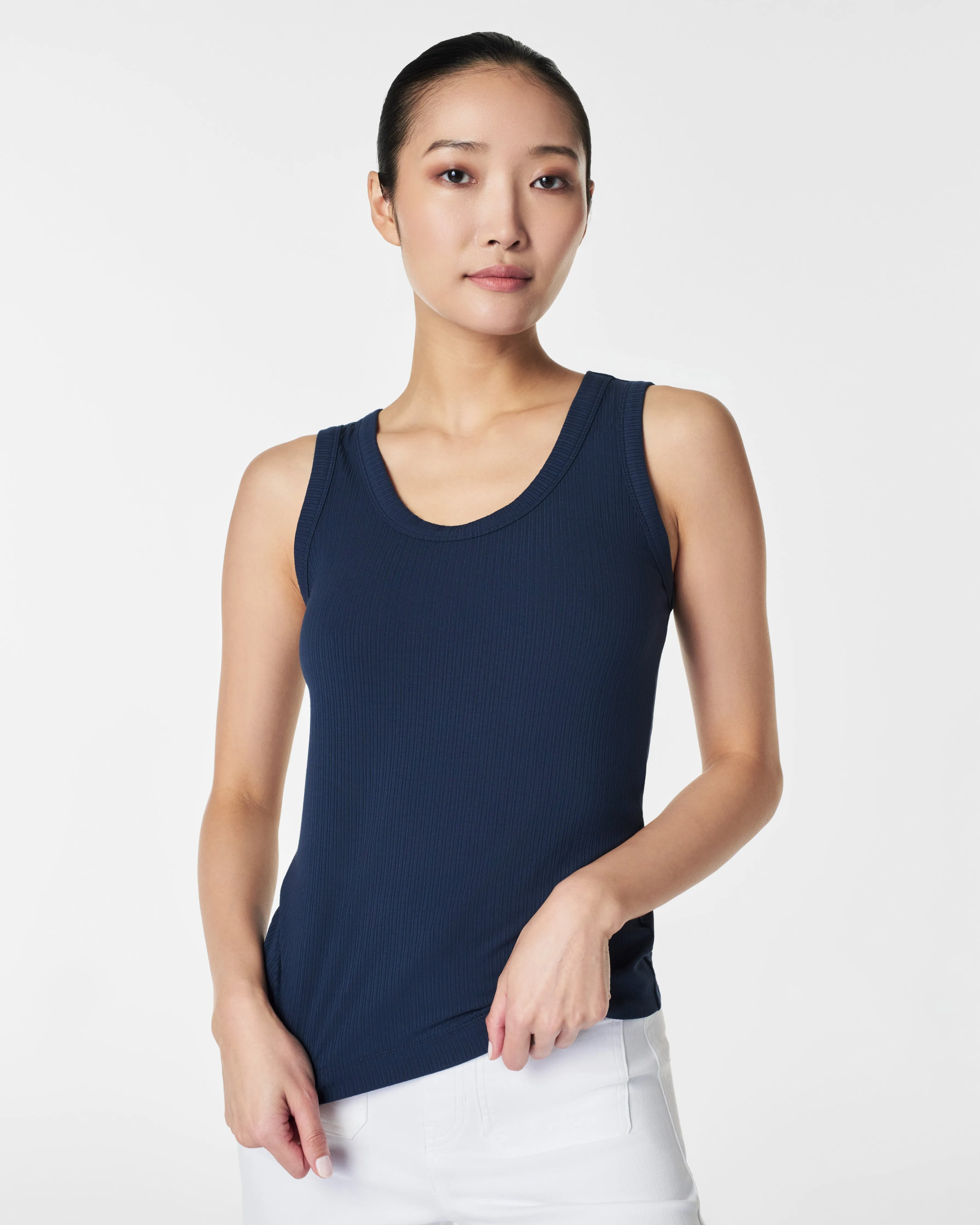 SPANX® Stretch Rib Scoop Neck Tank