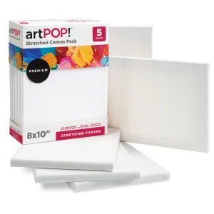 Stretched Canvas Pack - 8" x 10", Pkg of 5