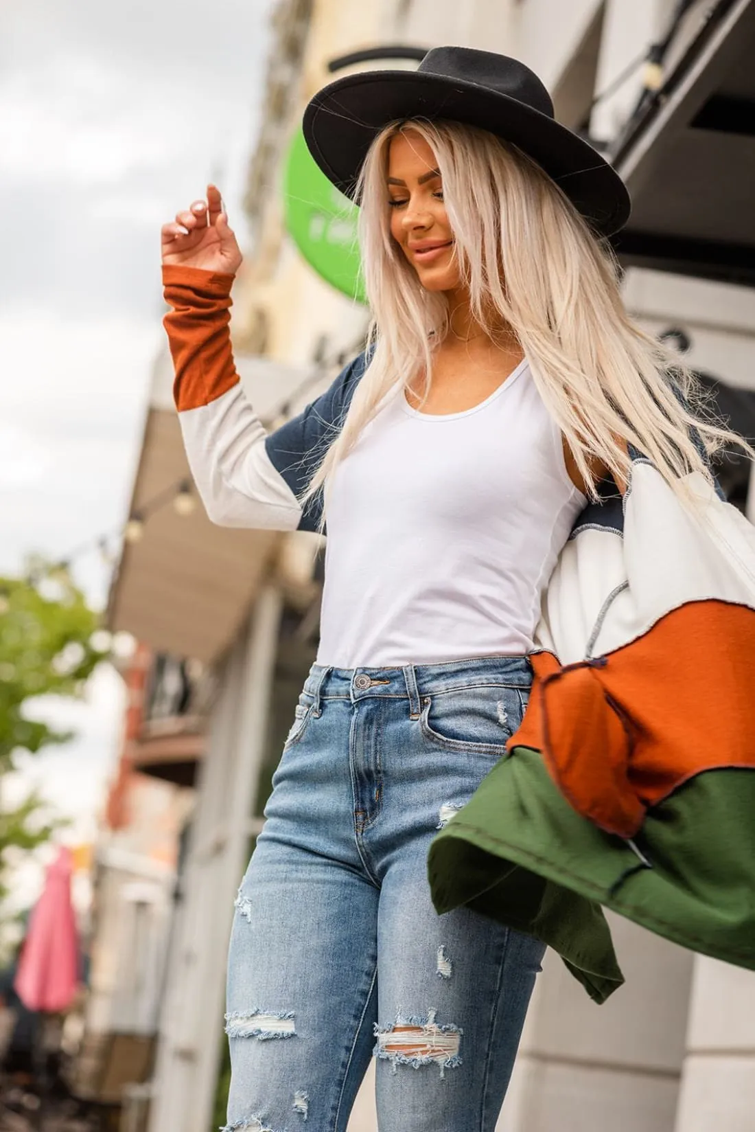 Sweater Weather Color Block Cardigan