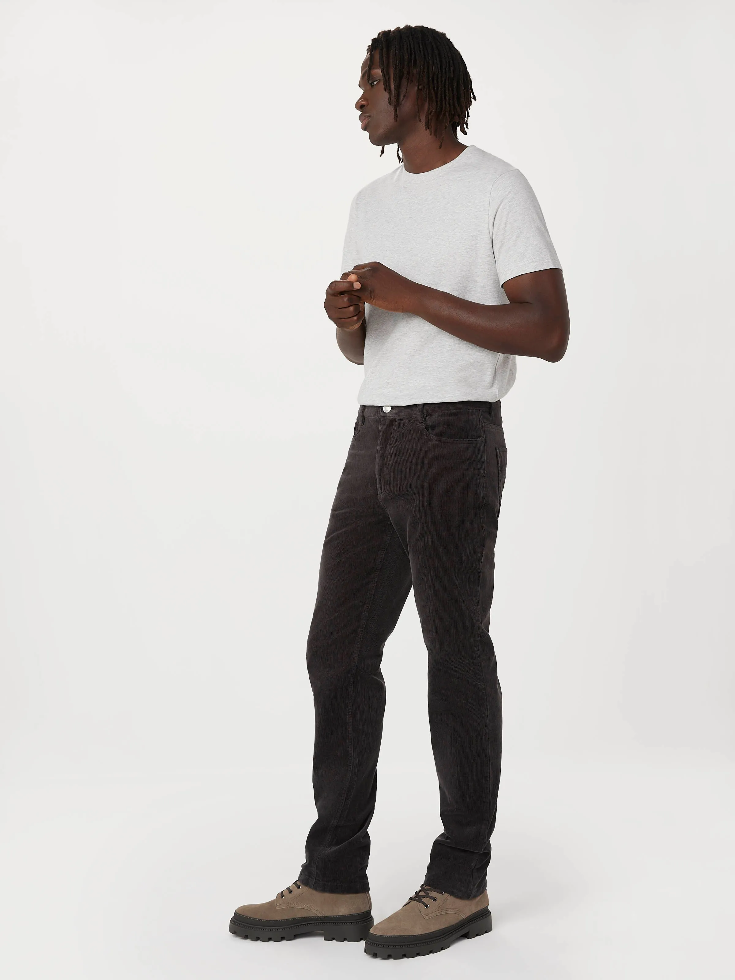 The Brunswick Corduroy Pant in Washed Black