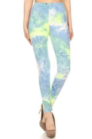 Vibrant Tie Dye High-Waisted Full-Length Leggings